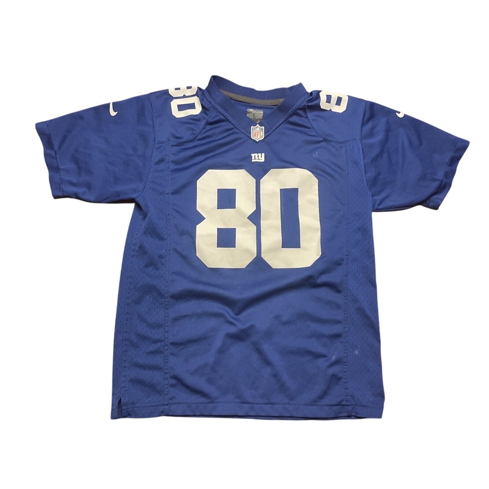 Nike New York Giants Victor Cruz 80 Jersey Kids Large‎ Blue NFL On Field